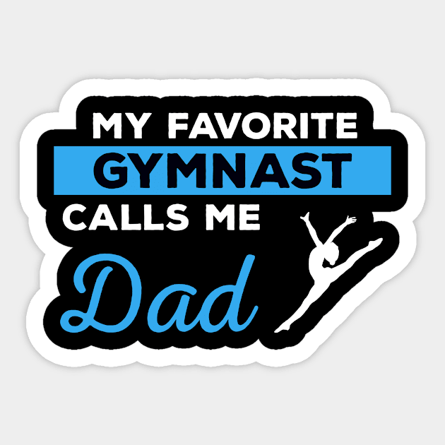 Gymnast Dad Sticker by mikevdv2001